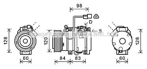 AVA QUALITY COOLING Kompressori, ilmastointilaite MTAK227